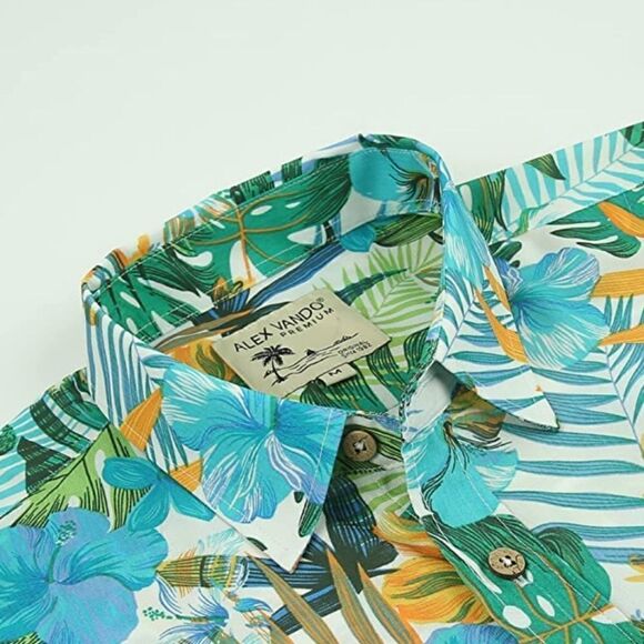 ALEX VANDO PREMIUM Modern Hawaiian Shirt - Picture 5 of 9